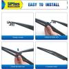 image24quot19quot Windshield Wiper Blades Replacement For VW Volkswagen Jetta 20112023 Passat 20122018 CC 20132017 Premium AllSeason Automotive Replacement Windshield Wiper Blades For My CarTop Lock 16mm1212A