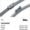 image24quot19quot Windshield Wiper Blades Replacement For VW Volkswagen Jetta 20112023 Passat 20122018 CC 20132017 Premium AllSeason Automotive Replacement Windshield Wiper Blades For My CarTop Lock 16mm2618Top Lock 16mm