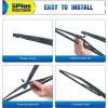 image24quot19quot Windshield Wiper Blades Replacement For VW Volkswagen Jetta 20112023 Passat 20122018 CC 20132017 Premium AllSeason Automotive Replacement Windshield Wiper Blades For My CarTop Lock 16mm1010J