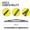 image24quot19quot Windshield Wiper Blades Replacement For VW Volkswagen Jetta 20112023 Passat 20122018 CC 20132017 Premium AllSeason Automotive Replacement Windshield Wiper Blades For My CarTop Lock 16mm151512E