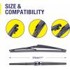 image24quot19quot Windshield Wiper Blades Replacement For VW Volkswagen Jetta 20112023 Passat 20122018 CC 20132017 Premium AllSeason Automotive Replacement Windshield Wiper Blades For My CarTop Lock 16mm222111A
