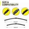 image3 Wipers 26quot18quot16quot Replacement For SUBARU Outback 2024 2023 2022 2021 2020 Set of 3 26 Inch18 Inch Windshield Wiper Blades with 16 Inch Rear Wiper Blade252215NARROW PTB