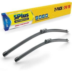 image24quot19quot Windshield Wiper Blades Replacement For VW Volkswagen Jetta 20112023 Passat 20122018 CC 20132017 Premium AllSeason Automotive Replacement Windshield Wiper Blades For My CarTop Lock 16mm2419Top Lock 19mm