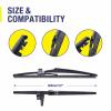 image5 PLUS 13quot Rear Windshield Wiper Blade Replacement For Honda CRV 2016 2015 2014 2013 2012 Fit JHook Type Wiper Arms Rear Wiper Blades For My Car1212F