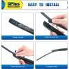image5 PLUS 13quot Rear Windshield Wiper Blade Replacement For Honda CRV 2016 2015 2014 2013 2012 Fit JHook Type Wiper Arms Rear Wiper Blades For My Car16A402H
