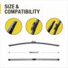 image5 PLUS LotusEffect Silicone Wiper Blades 24 and 14 inch windshield wiper blades Automotive Replacement Windshield Wipers With Water Repellent 5 Plus Silicone Windshield Wiper Blades For My Car15A380H