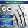 image5 PLUS Silicone Windshield Wipers Replacement for NISSAN Rogue 20142023 Pathfinder 20132020 INFINITI QX60 20142021 Wiper Blades3 PCSAutomotive Replacement Windshield Wiper Blades26quot17quot12quot28148A