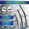image5 PLUS Silicone Windshield Wipers Replacement for NISSAN Rogue 20142023 Pathfinder 20132020 INFINITI QX60 20142021 Wiper Blades3 PCSAutomotive Replacement Windshield Wiper Blades26quot17quot12quot2417131PTB