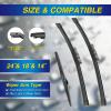 image5 PLUS Silicone Windshield Wipers Replacement for NISSAN Rogue 20142023 Pathfinder 20132020 INFINITI QX60 20142021 Wiper Blades3 PCSAutomotive Replacement Windshield Wiper Blades26quot17quot12quot241814ADPTB