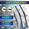 image5 PLUS Silicone Windshield Wipers Replacement for NISSAN Rogue 20142023 Pathfinder 20132020 INFINITI QX60 20142021 Wiper Blades3 PCSAutomotive Replacement Windshield Wiper Blades26quot17quot12quot262014BDPTB