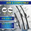 image5 PLUS Silicone Windshield Wipers Replacement for NISSAN Rogue 20142023 Pathfinder 20132020 INFINITI QX60 20142021 Wiper Blades3 PCSAutomotive Replacement Windshield Wiper Blades26quot17quot12quot151512E