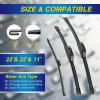 image5 PLUS Silicone Windshield Wipers Replacement for NISSAN Rogue 20142023 Pathfinder 20132020 INFINITI QX60 20142021 Wiper Blades3 PCSAutomotive Replacement Windshield Wiper Blades26quot17quot12quot222211A283H