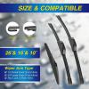 image5 PLUS Silicone Windshield Wipers Replacement for NISSAN Rogue 20142023 Pathfinder 20132020 INFINITI QX60 20142021 Wiper Blades3 PCSAutomotive Replacement Windshield Wiper Blades26quot17quot12quot261610A