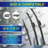 image5 PLUS Silicone Windshield Wipers Replacement for NISSAN Rogue 20142023 Pathfinder 20132020 INFINITI QX60 20142021 Wiper Blades3 PCSAutomotive Replacement Windshield Wiper Blades26quot17quot12quot261714B