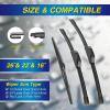 image5 PLUS Silicone Windshield Wipers Replacement for NISSAN Rogue 20142023 Pathfinder 20132020 INFINITI QX60 20142021 Wiper Blades3 PCSAutomotive Replacement Windshield Wiper Blades26quot17quot12quot262216A