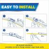 image5 PLUS Silicone Windshield Wipers Replacement for NISSAN Rogue 20142023 Pathfinder 20132020 INFINITI QX60 20142021 Wiper Blades3 PCSAutomotive Replacement Windshield Wiper Blades26quot17quot12quot241814ADPTB