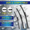 image5 PLUS Silicone Windshield Wipers Replacement for NISSAN Rogue 20142023 Pathfinder 20132020 INFINITI QX60 20142021 Wiper Blades3 PCSAutomotive Replacement Windshield Wiper Blades26quot17quot12quot2522A383HNARROW PTB