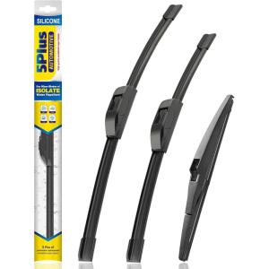 image5 PLUS Silicone Windshield Wipers Replacement for NISSAN Rogue 20142023 Pathfinder 20132020 INFINITI QX60 20142021 Wiper Blades3 PCSAutomotive Replacement Windshield Wiper Blades26quot17quot12quot261810A