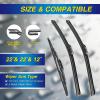 image5 PLUS Silicone Windshield Wipers Replacement for Ford Edge 2015 2016 2017 2018 2019 2020 2021 2022 2023 Wiper BladesSet of 3Automotive Replacement Windshield Wiper Blades For My Car28quot28quot15quot18GMC Yukon 20212024