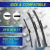 image5 PLUS Silicone Windshield Wipers Replacement for Ford Edge 2015 2016 2017 2018 2019 2020 2021 2022 2023 Wiper BladesSet of 3Automotive Replacement Windshield Wiper Blades For My Car28quot28quot15quot16Ford Escape 20202023