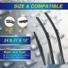 image5 PLUS Silicone Windshield Wipers Replacement for Ford Edge 2015 2016 2017 2018 2019 2020 2021 2022 2023 Wiper BladesSet of 3Automotive Replacement Windshield Wiper Blades For My Car28quot28quot15quot18GMC Acadia 20072011