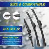 image5 PLUS Silicone Windshield Wipers Replacement for Ford Edge 2015 2016 2017 2018 2019 2020 2021 2022 2023 Wiper BladesSet of 3Automotive Replacement Windshield Wiper Blades For My Car28quot28quot15quot53Toyota 4Runner 20032009