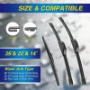image5 PLUS Silicone Windshield Wipers Replacement for Ford Edge 2015 2016 2017 2018 2019 2020 2021 2022 2023 Wiper BladesSet of 3Automotive Replacement Windshield Wiper Blades For My Car28quot28quot15quot20Honda Pilot 20232024