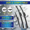 image5 PLUS Silicone Windshield Wipers Replacement for Ford Edge 2015 2016 2017 2018 2019 2020 2021 2022 2023 Wiper BladesSet of 3Automotive Replacement Windshield Wiper Blades For My Car28quot28quot15quot16Ford Expedition 20092017
