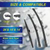 image5 PLUS Silicone Windshield Wipers Replacement for Ford Edge 2015 2016 2017 2018 2019 2020 2021 2022 2023 Wiper BladesSet of 3Automotive Replacement Windshield Wiper Blades For My Car28quot28quot15quot53Toyota CHR 20162023