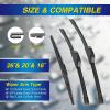 image5 PLUS Silicone Windshield Wipers Replacement for Ford Edge 2015 2016 2017 2018 2019 2020 2021 2022 2023 Wiper BladesSet of 3Automotive Replacement Windshield Wiper Blades For My Car28quot28quot15quot1Acura MDX 20222025