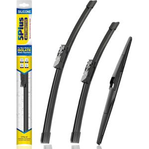 image5 PLUS Silicone Windshield Wipers Replacement for Ford Edge 2015 2016 2017 2018 2019 2020 2021 2022 2023 Wiper BladesSet of 3Automotive Replacement Windshield Wiper Blades For My Car28quot28quot15quot53Toyota CHR 20162023