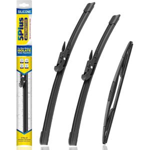 image5 PLUS Silicone Windshield Wipers Replacement for Ford Edge 2015 2016 2017 2018 2019 2020 2021 2022 2023 Wiper BladesSet of 3Automotive Replacement Windshield Wiper Blades For My Car28quot28quot15quot8Buick Enclave 20122017