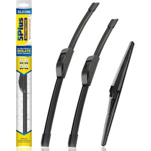 image5 PLUS Silicone Windshield Wipers Replacement for Ford Edge 2015 2016 2017 2018 2019 2020 2021 2022 2023 Wiper BladesSet of 3Automotive Replacement Windshield Wiper Blades For My Car28quot28quot15quot10Chevy Equinox 20222024 GMC Terrain 20222024