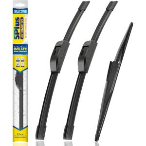 image5 PLUS Silicone Windshield Wipers Replacement for Ford Edge 2015 2016 2017 2018 2019 2020 2021 2022 2023 Wiper BladesSet of 3Automotive Replacement Windshield Wiper Blades For My Car28quot28quot15quot16Ford Expedition 20092017