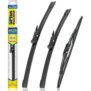 image5 PLUS Silicone Windshield Wipers Replacement for Ford Edge 2015 2016 2017 2018 2019 2020 2021 2022 2023 Wiper BladesSet of 3Automotive Replacement Windshield Wiper Blades For My Car28quot28quot15quot10Chevy Traverse 20122017