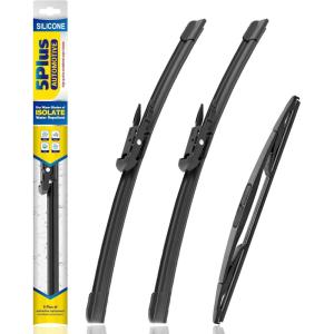 image5 PLUS Silicone Windshield Wipers Replacement for Ford Edge 2015 2016 2017 2018 2019 2020 2021 2022 2023 Wiper BladesSet of 3Automotive Replacement Windshield Wiper Blades For My Car28quot28quot15quot18GMC Yukon 20072014