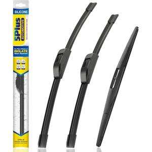image5 PLUS Silicone Windshield Wipers Replacement for Ford Edge 2015 2016 2017 2018 2019 2020 2021 2022 2023 Wiper BladesSet of 3Automotive Replacement Windshield Wiper Blades For My Car28quot28quot15quot20Honda Pilot 20232024