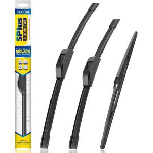 image5 PLUS Silicone Windshield Wipers Replacement for Ford Edge 2015 2016 2017 2018 2019 2020 2021 2022 2023 Wiper BladesSet of 3Automotive Replacement Windshield Wiper Blades For My Car28quot28quot15quot53Toyota Prius 20042009