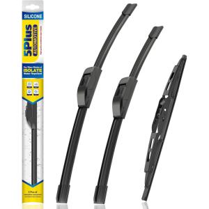 image5 PLUS Silicone Windshield Wipers Replacement for Ford Edge 2015 2016 2017 2018 2019 2020 2021 2022 2023 Wiper BladesSet of 3Automotive Replacement Windshield Wiper Blades For My Car28quot28quot15quot10Chevy Traverse 20182024