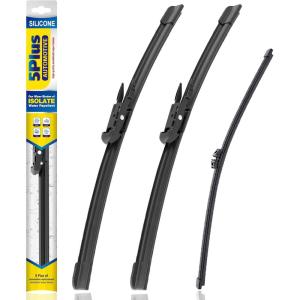image5 PLUS Silicone Windshield Wipers Replacement for Ford Edge 2015 2016 2017 2018 2019 2020 2021 2022 2023 Wiper BladesSet of 3Automotive Replacement Windshield Wiper Blades For My Car28quot28quot15quot16Ford Edge 20152023