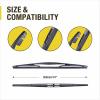 image10quot 2 PACK Silicone Rear Wiper Blade Replacement for Toyota RAV4 20182013 Highlander 20222020 Jeep Compass 20212018 Chevrolet Orlando 20142012 BACK Windshield Wiper Blade 10A1414B
