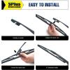 image10quot 2 PACK Silicone Rear Wiper Blade Replacement for Toyota RAV4 20182013 Highlander 20222020 Jeep Compass 20212018 Chevrolet Orlando 20142012 BACK Windshield Wiper Blade 10A1414B