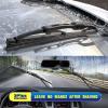image5 PLUS 13quot13quot Windshield Wipers Replacement For JEEP Wrangler 2006 2005 2004 2003 2002 2001 2000 1999 JEEP Wrangler Wiper BladesOriginal Factory Quality Pack of 22222Metal
