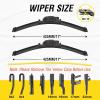 image5 PLUS 13quot13quot Windshield Wipers Replacement For JEEP Wrangler 2006 2005 2004 2003 2002 2001 2000 1999 JEEP Wrangler Wiper BladesOriginal Factory Quality Pack of 21717