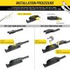 image5 PLUS 22quot18quot Windshield Wipers Replacement For 20152022 Chevy Colorado 20152022 GMC Canyon 20082003 MAZDA 6 Wiper BladesOriginal Factory Quality Pack of 2