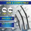 image5 PLUS Silicone Windshield Wipers Replacement for Ford Edge 2015 2016 2017 2018 2019 2020 2021 2022 2023 Wiper BladesSet of 3Automotive Replacement Windshield Wiper Blades For My Car28quot28quot15quot23Infiniti QX60 20222024