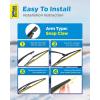 image5 PLUS 12 Inch Rear Wiper Blade Replacement for Nissan 20082024 Rogue20132020 Pathfinder20182024 Kicks20112017 Juke Rear Wiper Premium AllSeasons Stable Back Windshield Wiper Blade 12quot12J2Rogue 20082013
