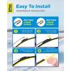 image5 PLUS 12 Inch Rear Wiper Blade Replacement for Nissan 20082024 Rogue20132020 Pathfinder20182024 Kicks20112017 Juke Rear Wiper Premium AllSeasons Stable Back Windshield Wiper Blade 12quot12J10Armada 20042015