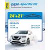 image5 PLUS 12 Inch Rear Wiper Blade Replacement for Nissan 20082024 Rogue20132020 Pathfinder20182024 Kicks20112017 Juke Rear Wiper Premium AllSeasons Stable Back Windshield Wiper Blade 12quot12J11TITAN 20172024TITAN XD 20162024