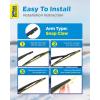 image5 PLUS 12 Inch Rear Wiper Blade Replacement for Nissan 20082024 Rogue20132020 Pathfinder20182024 Kicks20112017 Juke Rear Wiper Premium AllSeasons Stable Back Windshield Wiper Blade 12quot12J7Versa 20072012